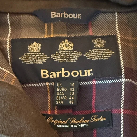 Barbour Olive Green Jacket - Picture 2 of 4